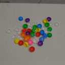 40pcs Mini Plastic Raffle for Party Games Crafts Carnival Activities and Lottery Drawings Hollow and Openable Design Colors
