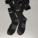 PUMA Men's Crew Socks (6-Pack) (10-13, Black/Grey Logo)