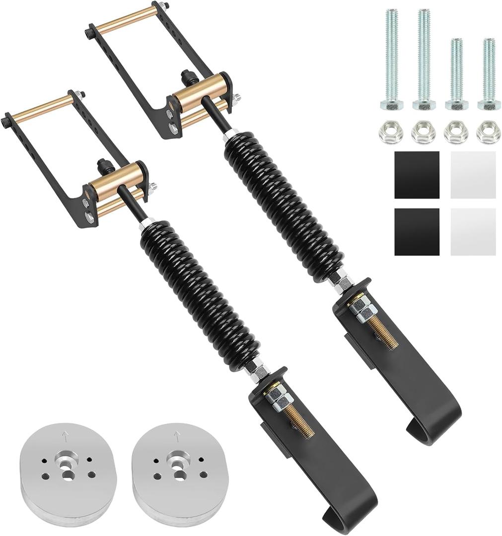 3611-YHD 2PCS Heavy Duty Rear Leaf Spring Suspension Enhancement Kit Fit for Ford F150 4WD HD (2009-2023) | 25-50% Strength Boost, 2-3 Inch Lift