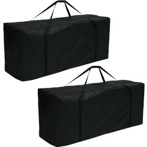 Outdoor Patio Cushion Storage Bags 68Inch Waterproof Extra Large Patio Furniture Cover Cushion Storage Bag with Handle and Zipper (2 Pack)