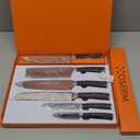 Gift-Ready Knife Set, Japanese Style 6-Piece (5+1) Kitchen Knife Set for Christmas, Weddings & Family Gifts, Beautiful Gift Box, Includes An Additional 8" Chef Knife (Boxed Separately)