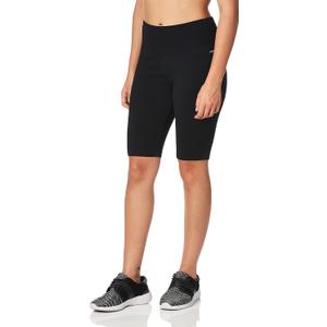 Jockey Women's Active High Waist 10'' Bike Shorts (Black, XL)