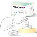 Maymom 15mm Wide Neck Pump Part for Spectra S1/S2 Pumps; Compatible with Syngergy Gold, Motif Luna Pumps; Incl Wide Mouth Flange; Not Original Spectra Flange; Replaces Spectra Shield