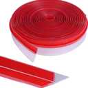 Orghtin T-Shaped Silicone Seal Strip, Clear Door Sealer Weather Stripping, 10Ft Door Draft Stopper
