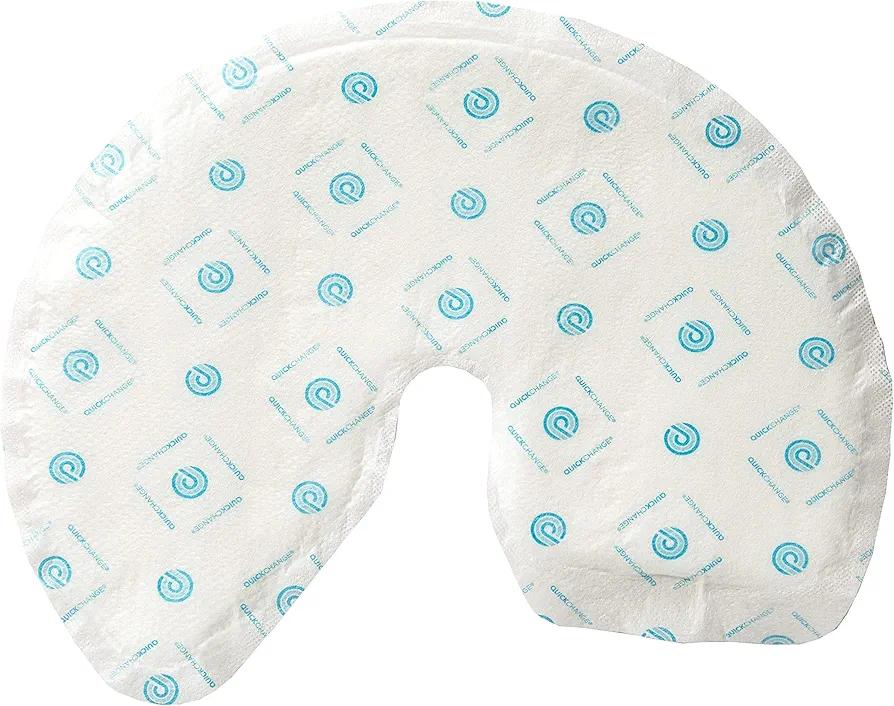 QuickChange Men's Incontinence Wrap, Maximum Absorbency Folding Pad Designed for Men with Reduced Mobility. Fits Inside Diapers or Briefs. (10 Count Trial Pack)