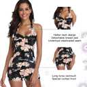 One-Piece Swim Dress for Women-Tummy Control, Built-In Shorts, Modest Skirted Swimwear, Swim Suits for Women 2026 for Beach Pool Vacation American Flag 10-12