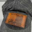 That's What I Do I Fix Stuff and I Know Things Hat for Men, Adjustable Cotton Leather Patch Papa Baseball Cap