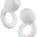 Loop Quiet 2 Ear Plugs Ultra-Comfy Reusable Noise-Reducing Earplugs for Sleep, Deep Focus, Travel, Sensitivity | Flexible Hearing Protection | Customizable Fit | 24dB (SNR) Noise Reduction (White)