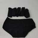 INNERSY Womens Underwear Cotton Hipster Panties Regular & Plus Size 6-Pack (Medium, Black)