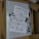 WALMANN 4-Pack 12"x16" Metal Pegboard Panels for Garage, Tool Organizer Pegboard for Pegboard Hooks - Compatible with 1/8" & 1/4" Hooks(Grey)