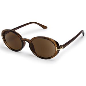 OPTOFENDY Reading Sunglasses for Women Classic Full Lens Sun Readers UV400 Outdoor Sunglasses (Brown)