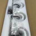 4 Lights Bathroom Vanity Light Fixtures, Matte Black Traditional Classic Vanity Light with Clear Glass, Bathroom Lighting Fixtures Over Mirror