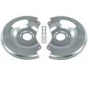 CROSSDESIGN New Disc Brake Dust Shields Backing Plates Compatible with Chevy C10 /C1500 Trucks and Suburbans 1971-1987/ Fit GMC C15 / C1500 Trucks and Suburbans 1971-1987