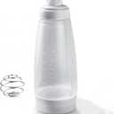 Pancake Batter Dispenser with Blender Balls,33.8 Oz Silicone Squeeze Pancake Mixer, Kitchen Pancake Batter Dispenser Bottle Baking Tool for Cupcakes, Crepes, Waffle, Muffins,Qatayef,Cupcakes