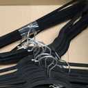 Amazon Basics Slim Velvet, Non-Slip Suit Clothes Hangers, Pack of 30, Black