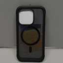 Miracase Magnetic for iPhone 14 Pro Case 6.1 inch, (Compatible with MagSafe) Upgrade Full-Body Clear Phone Bumper Case with Built-in 9H Tempered Glass Screen Protector, Magnetic Matte Black