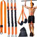 Pull-Up Assistance Bands Set  Heavy Duty Adjustable Resistance Band with Feet/Knee Rest for Home Gym Strength Training