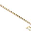 Fantasia Cafe Decorative Window Curtain Rod, 48"- 86" Adjustable Width, 5/8" Diameter, 2" Projection - Brass with Matching Finials - Easy to Install Telescoping Rod - Brackets & Hardware Included