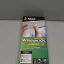 Duck MAX Strength Window Insulation Kit, Winter Window Seal Kit Fits Patio Doors & Large Windows, Heavy Duty Shrink Film Insulator, Indoor Installation, Window Tape Included, 84" x 120", Clear, 1 Pack