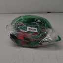 Nuanchu 14 Pcs Christmas Elf Costume Set Women Velvet Dress Belt Striped over Knee High Socks Elf Hat Shoes for Xmas Cosplay Large 