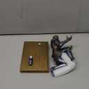 Skull Decor Pen Holder with Phone Stand Gothic Desk Accessories Black Skeleton Pencil Storage Organizers Goth Offices Supplies Home Halloween Decorations Unique Spooky Gifts for Men Women Dad Teacher