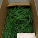 2PCS 9FT Christmas Garland Norfolk Pine Garland Real Touch Artificial Greenery Garland for Mantle Fireplace Table Indoor Outdoor Decor (9 ft (1 Pack- Young ))