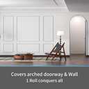 Art3d 30Ft Flexible Peel and Stick Crown Molding Trim, Self-Adhesive Panel Moulding Dcor Lines for Wall Door Cabinet Frame, Mirror Window Borders & Home DIY, White