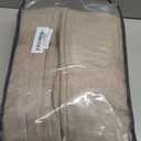 Burlywood Linen Pinch Pleated Curtains 90 Inch Length 2 Panels for Living Room Pinch Pleat Curtains Back Tab Light Filtering Tan Taupe Semi Sheer Neutral Drape for Bedroom Dining Room Window 40x90