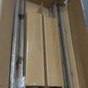 Wood Curtain Rods for Windows: 1 Inch Diameter Adjustable Drapery Rods 48" to 86", 2 Pack Heavy Duty Window Rod with Imitation Wood Grain Leaf Pattern Finials