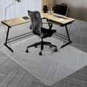 Vicwe Large Office Chair Mat for Carpeted Floors60"X48" Rectangle Desk Chair Mats with Studs for Low and No Pile Carpeted Floors, Easy Glide Computer Desk Chair Mat for Home & Offices (Transparent)