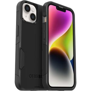 OtterBox iPhone 14 & iPhone 13 Commuter Series Case - BLACK , Slim & Tough, Pocket-Friendly, with Port Protection | Slim, Tough, Pocket-Friendly, with Port Protection