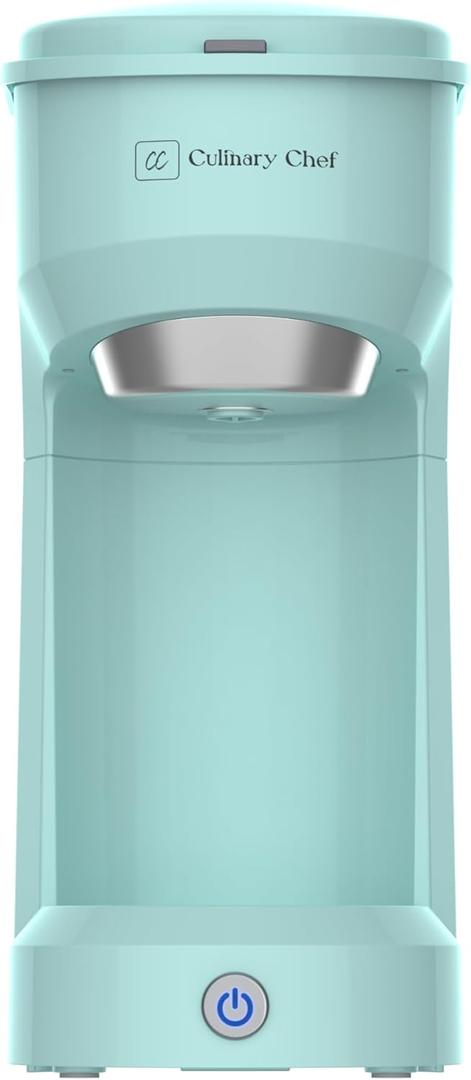 CULINARY CHEF Retro Single Serve Maker, Brewer for Ground Coffee,300 ml, MINT