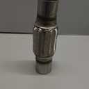 QWORK Exhaust Flex Pipe, 1 Pack, 2.25" x 6" x 10" Long, Stainless Steel, Heavy Duty