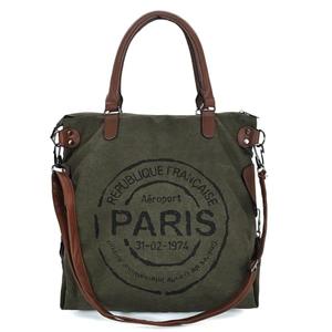 KAMEILONG Large Canvas Tote Bag for Women with Zipper Everyday Crossbody Bag Laptop Shoulder Bag Hobo Handbag (Green)