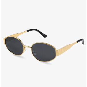 livho 2025 Trendy Oval Sunglasses - Stylish Polarized Shades for Everyday - Retro Metal Frames