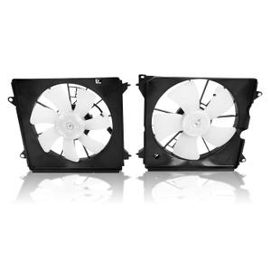 Pack of 2 Radiator Cooling Fan Assembly Compatible with Accord 2013-2017 w/Blade Motor & Shroud Replace # 386155A2A01 190155A2A01 601420