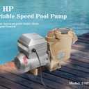 CIPU 1.5HP Variable Speed Pool Pump, 230V Self-Priming Pool Pump with Programmable Speed Control, 6420 GPH High Flow Replacement Pump for Inground Pool Filter Systems