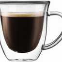 JoyJolt Serene Double Walled Insulated Glasses Coffee Mug (Set of 2) 7.4 Ounces