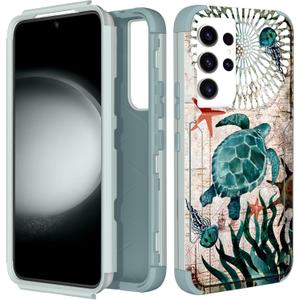 for Samsung Galaxy S21 Ultra Case - for Women Cute Phone Cover Cool Aesthetic Unique Design Teen Turtles Heavy Duty Protective Shockproof Funda Samsung S21 Ultra Case
