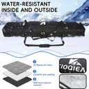 Rolling Ski Bag with Wheels for Air Travel,Padded Double Ski Bag to Hold 2 Pairs of Skis up to 175 or 190 cm.