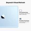 Soonjet for MacBook Air 15 inch Case | M5 M4 M3 M2 2026 2025-2023 | Thinner, Lighter, Tougher | True-to-Original Color | Protective Hard Shell Laptop Cover | A3448 A3241 A3114 A2941 | Sky Blue Clear