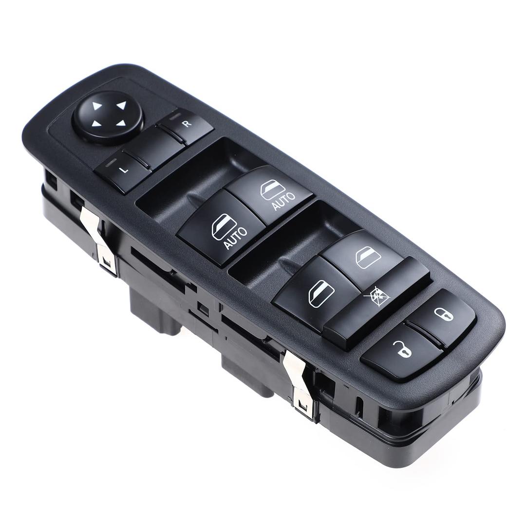 Master Power Window Switch Left Driver Side for Chrysler Town & Country 2012-2016, Dodge Grand Caravan 2012 2013 2014 2015 2016 2017 2018 2019 for Ram C/V 2012-2015 Replaces 68110871AA (3 PINS+0 PIN)