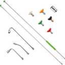 Pressure Washer Extension Wand, 120" Stainless Steel Power Washer Lance With Molded Grip, 30, 90, 120 Curved Rod, 5 Spray Nozzle Tips, 1/4" Quick Connect, 4000 PSI
