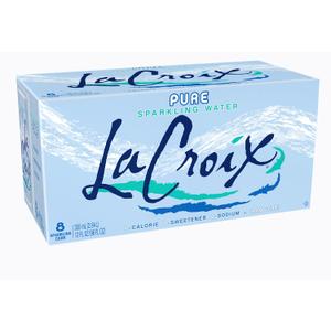 LaCroix Sparkling Water, Pure, 12 Fl Oz (pack of 8) (EXP 06/28/27)