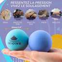 Acupoint Physical Massage Therapy Ball Set - Ideal for Yoga, Deep Tissue Massage, Trigger Point Therapy and Myofascial Release Physical Therapy Equipment