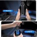 ELWEY Cup Holder Phone Holder for Magsafe, Car Phone Holder Magnetic, Upgraded 2 in 1 Cup Holder Phone Mount with Dual Adjustable Bases, Powerful N55 Magnet, 15" Height, for iPhone 17 Pro Max 16 15