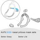 Replacement for AirFit N30i Standard Frame System Sets, Nasal Cradle Cushion & Elbow - for Nasal Mask - Standard Frame with Headgear (Small)