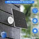 Solar Panel for Ring Camera, 5W 6V Fast Charging Solar Panel Charger for Ring Stick Up Cam/Pro, Spotlight Cam Plus/Pro