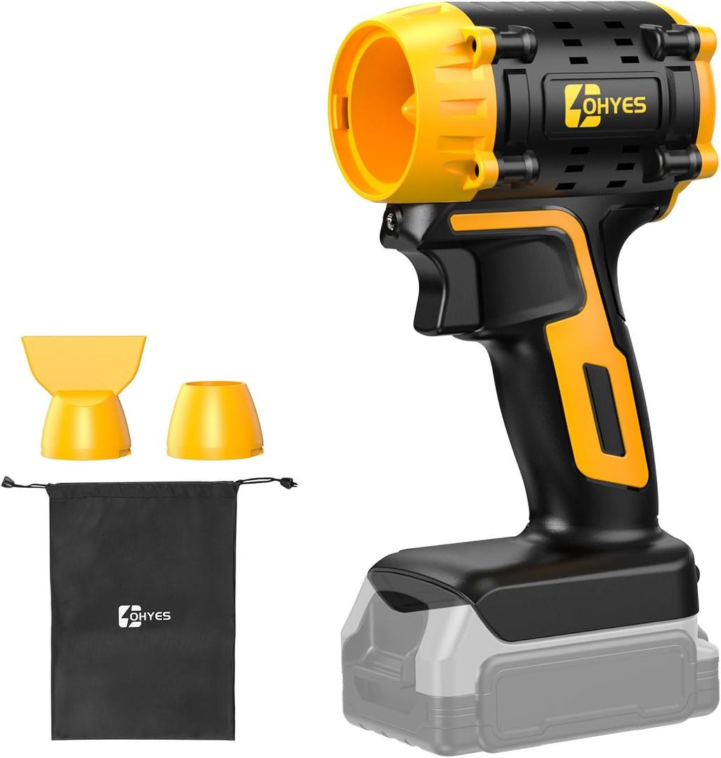 ohyes Air Blower Brushless HighSpeed Motor Compatible with DeWALT 20v Max Battery Air Duster Leaf Blower for Camping BBQ & Workshop (Battery not Included) ohyes Air Blower Brushless HighSpeed Motor Compatible with DeWALT 20v Max Battery Air Duster Leaf Blower for Camping BBQ & Workshop (Battery not Included)