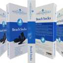 Beach Socks - Sand sports - Volleyball, Soccer, Snorkeling - Kids, Women, Men 1 Yr Warranty (Small, Black)